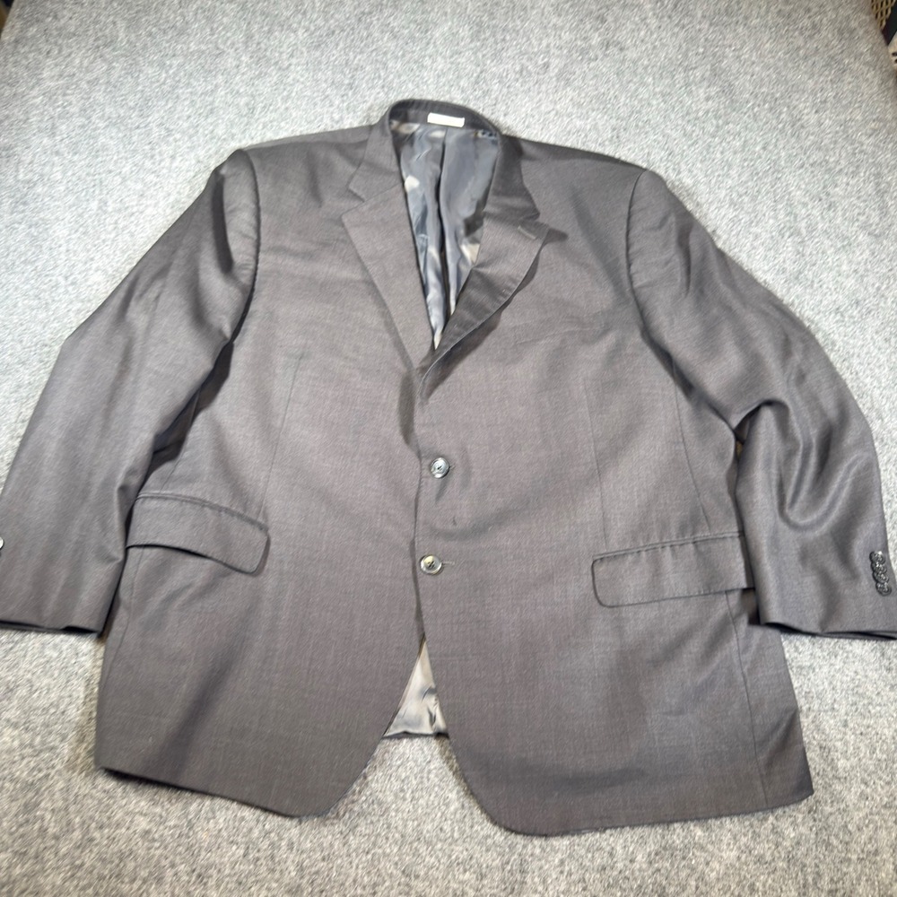 Peter Millar Wool Sport Coat Blazer Mens 50R Gray Two Button Single Vent